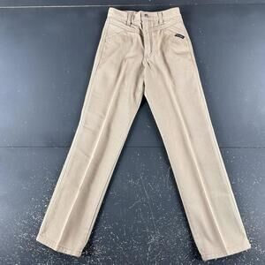 VTG Rockies Jeans Girl 10R Beige No Pocket Riding Pants Denim NWOT 23x27 Actual